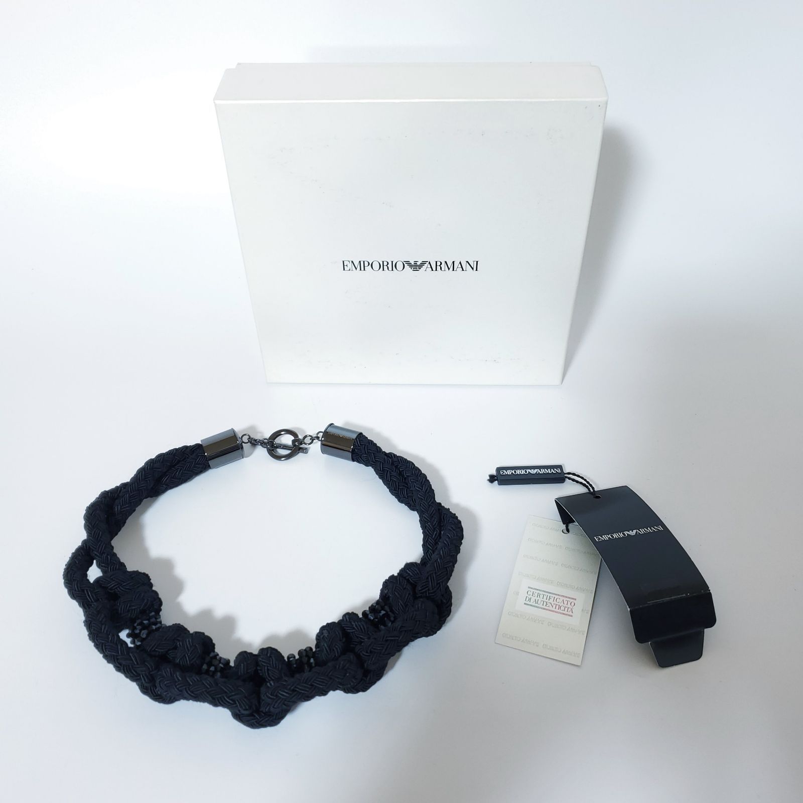 EMPORIO ARMANI エンポリオ アルマーニ ネックレス ブラック 