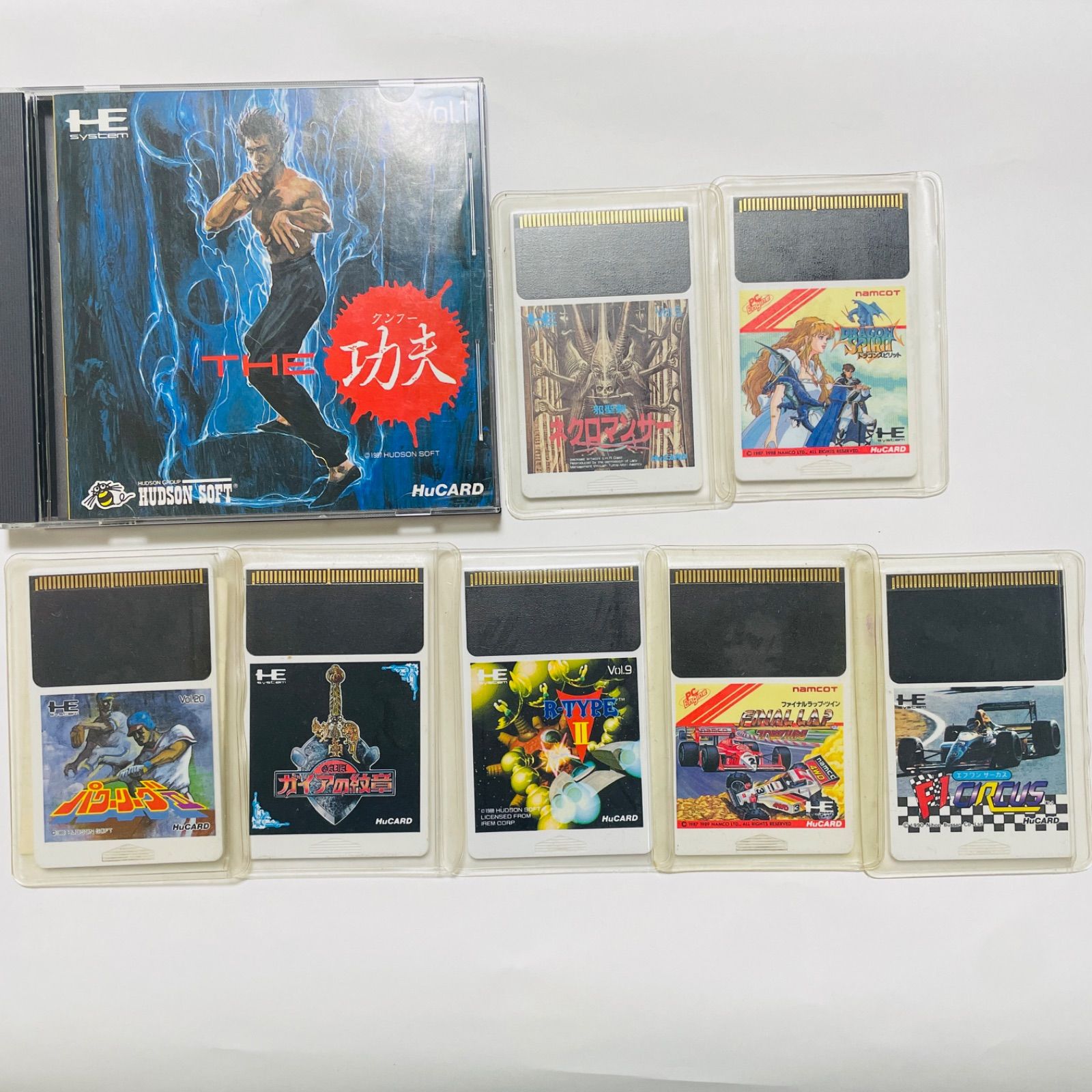 PCエンジンHuカードソフト ８枚 ジャンク