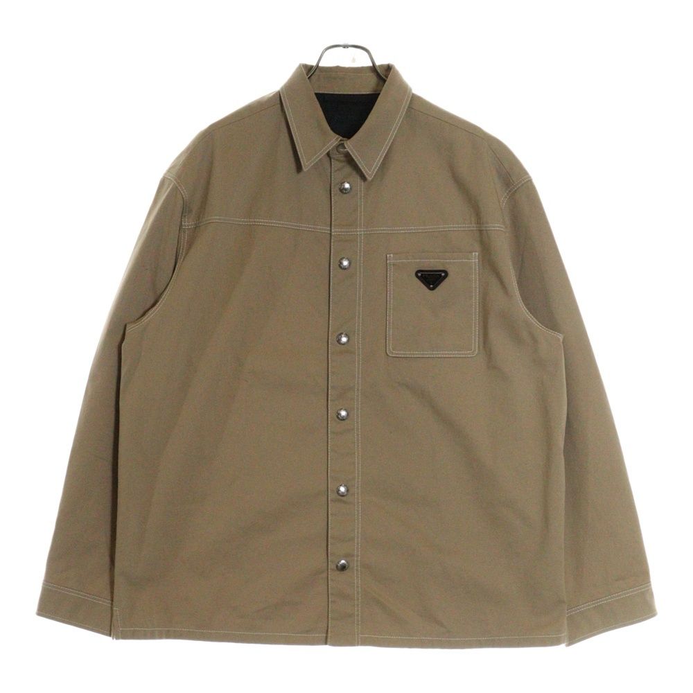 PRADA (プラダ) 23AW Triangle Logo Plate Shirt トライアングル