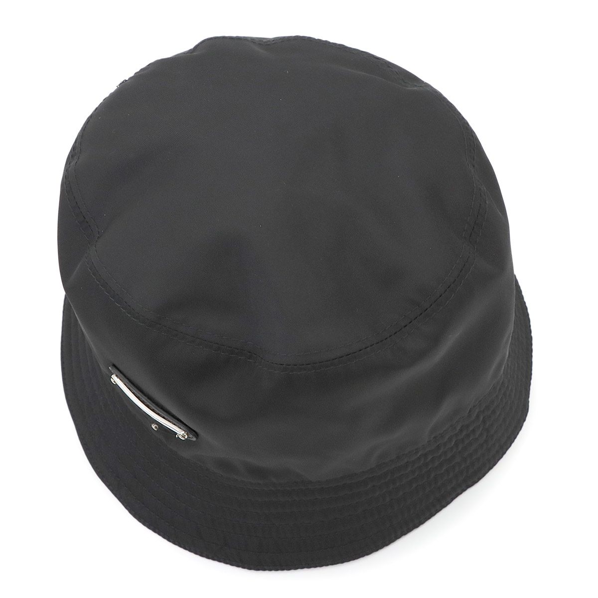 新品同様 プラダ PRADA トライアングルロゴ バケットハット 帽子