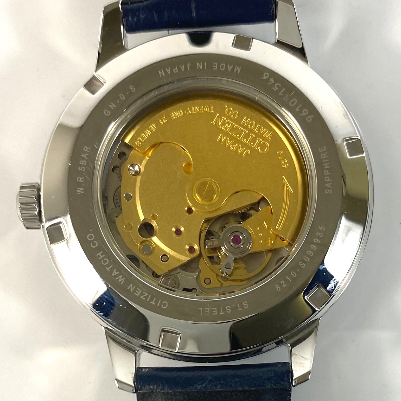 シチズン シチズンコレクション NJ0080-17L 8210-S099935 自動巻式 裏