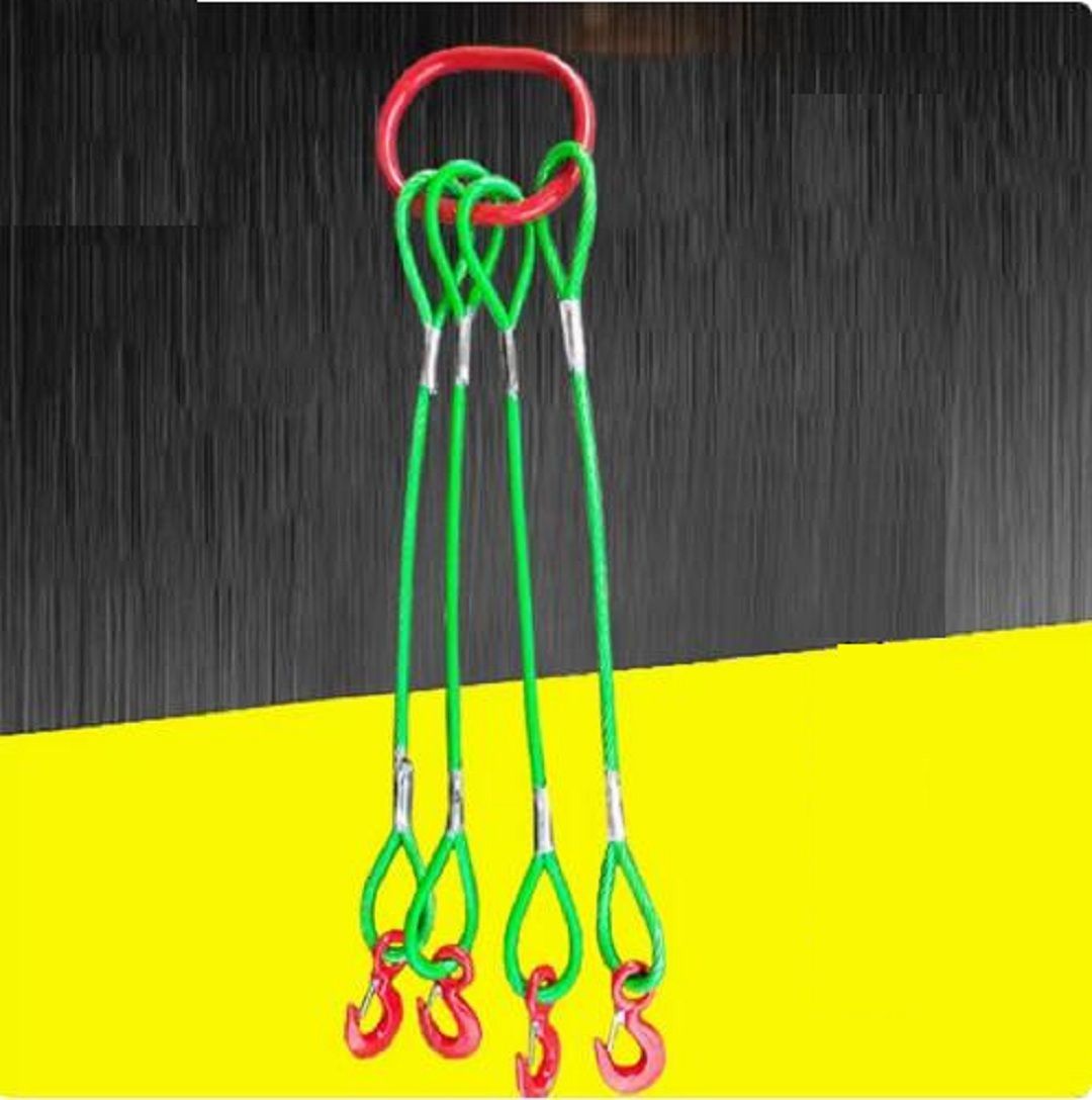 実用品☆吊上げ 玉掛け ワイヤーロープ 4本吊り フック付き 使用 実用品☆吊上げ 玉掛け ワイヤーロープ 4本吊り フック付き 使用