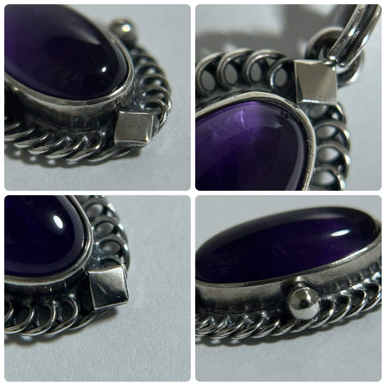 ジョージジェンセン ネックレス ペンダント ヘッド　アメジスト ジョージジェンセン 希少 ネックレス ペンダント トップ 100周年