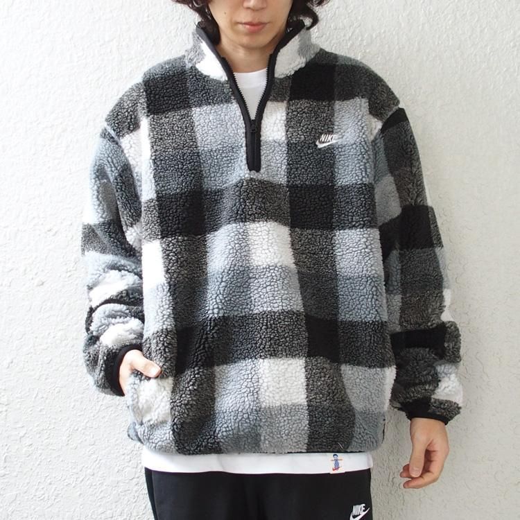 ナイキ NIKE ジャケット フリースジャケット ハーフジップ 総柄