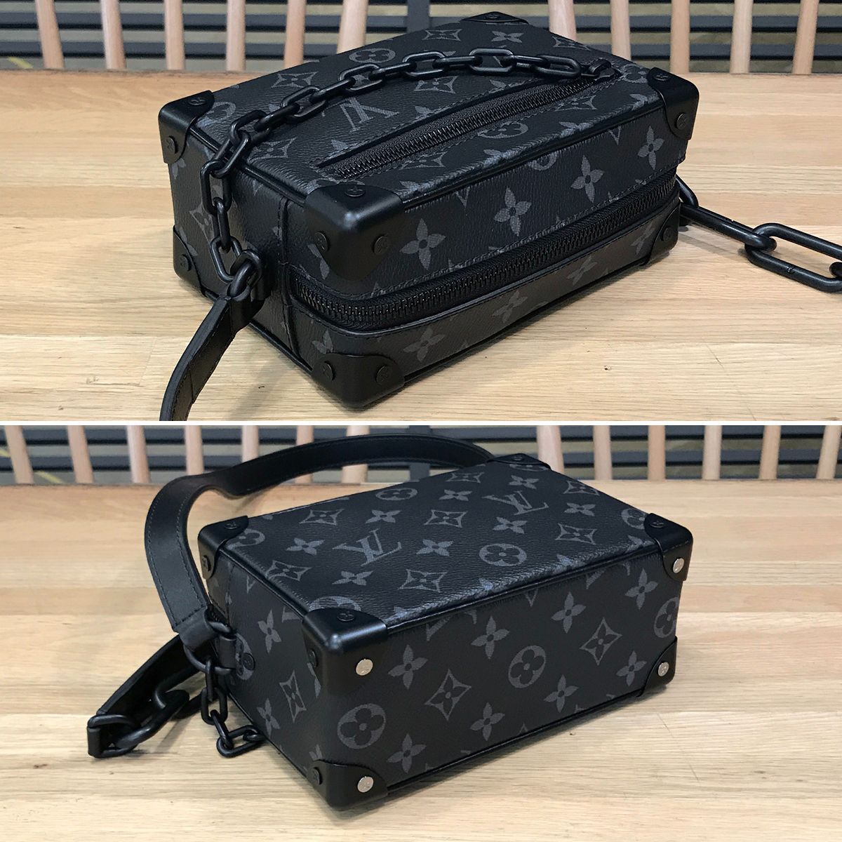新品同様 ルイヴィトン 現行 エクリプス ミニソフトトランク M44735 