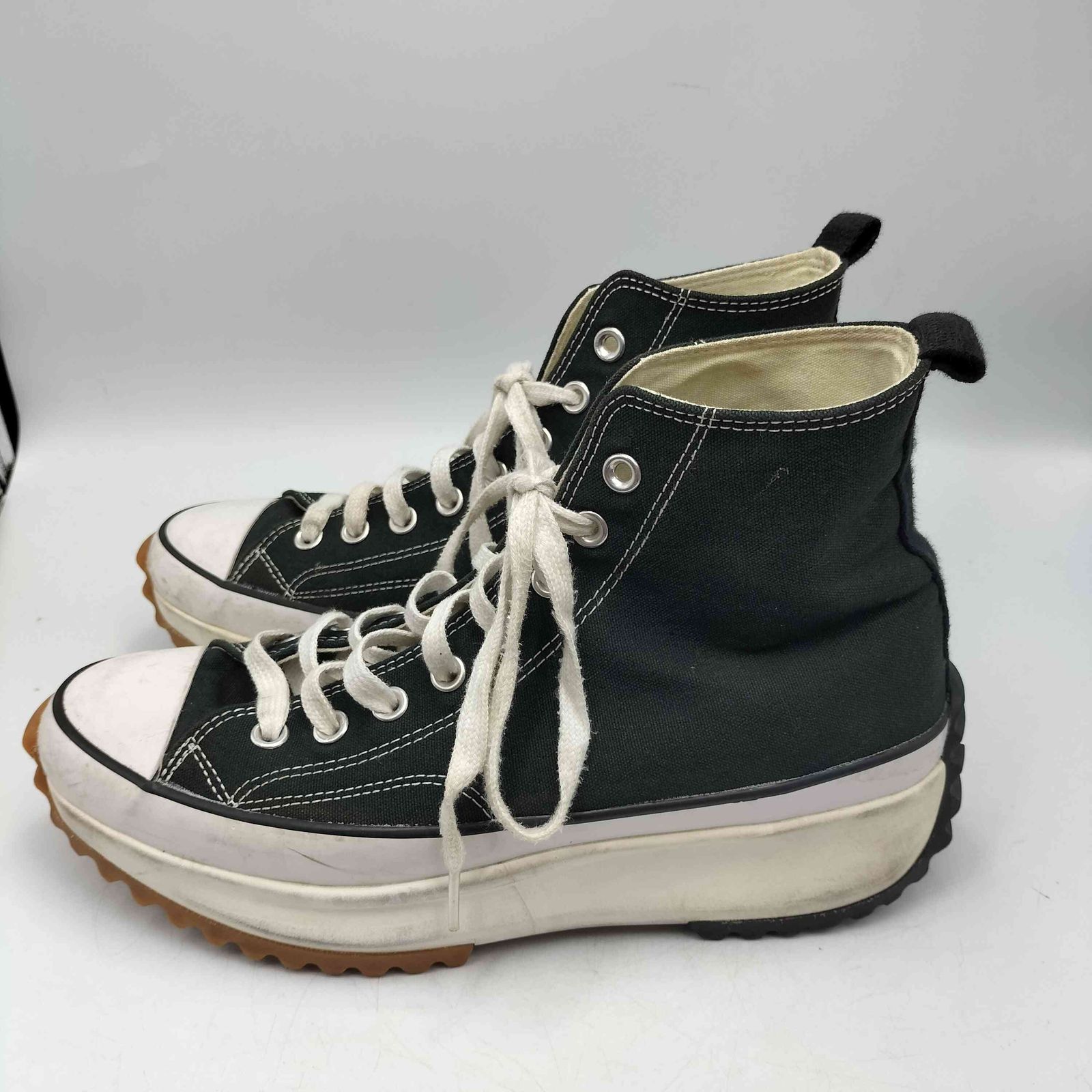 コンバース CONVERSE RUN STAR HIKE BLACK HI CUT ランスター ハイク ブラック ハイカットスニーカー メンズ  CONVERSE：9 1/2 - メルカリ