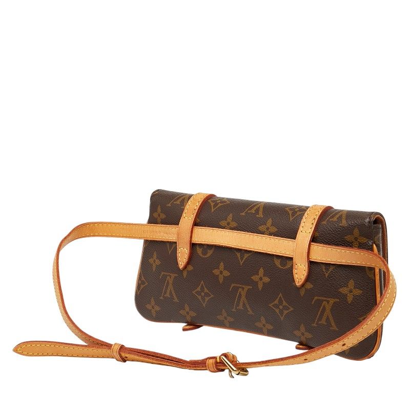 ルイ ヴィトン モノグラム ポシェット マレル M51159 ブラウン PVC レザー レディース LOUIS VUITTON 1-0236909