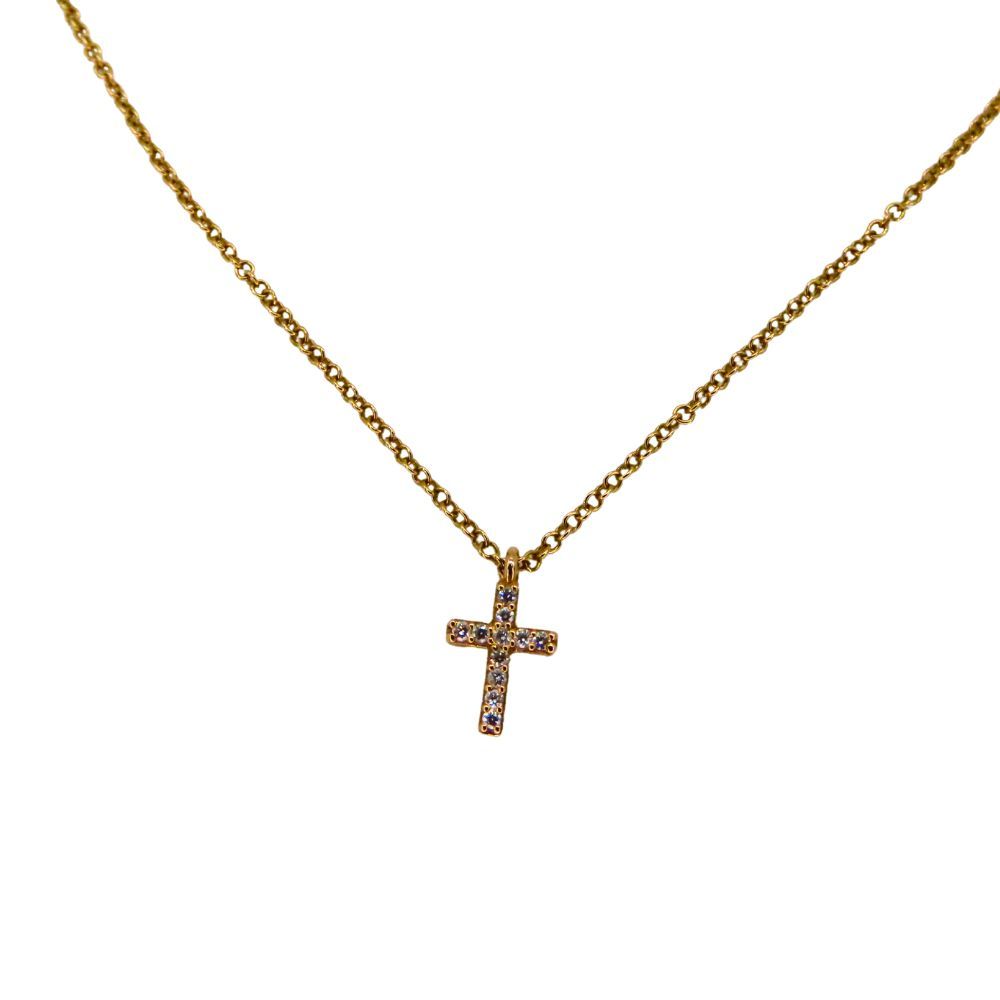 Tiffany & Co. ゴールド十字架ネックレス Tiffany＆Co