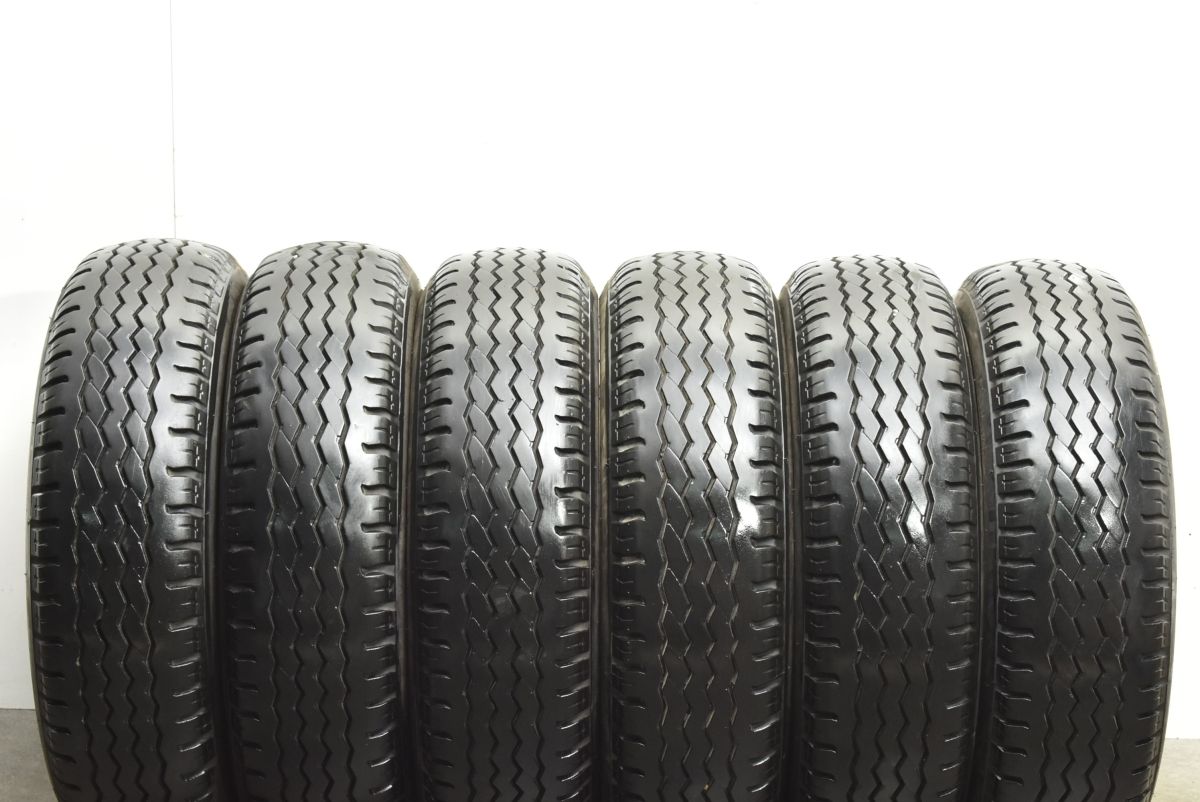程度良好品 ブリヂストン V-STEEL RIB LUB G590 205 70R16 111 109L LT 6本セット ライトトラックタイヤ エルフ キャンター アトラス