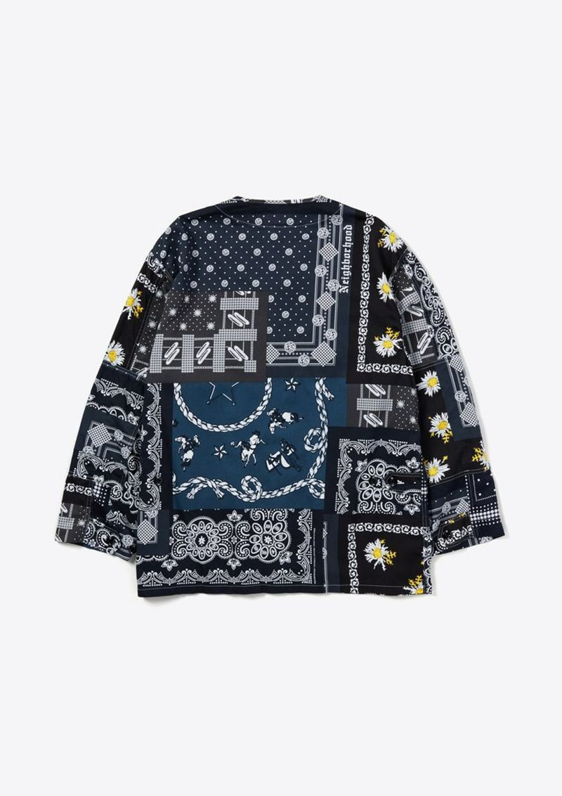 NEIGHBORHOOD ネイバーフッド Bandana シャツ M NEIGHBORHOOD 新品 ネイバーフッド 21AW BANDANA CHOPPED-1/E