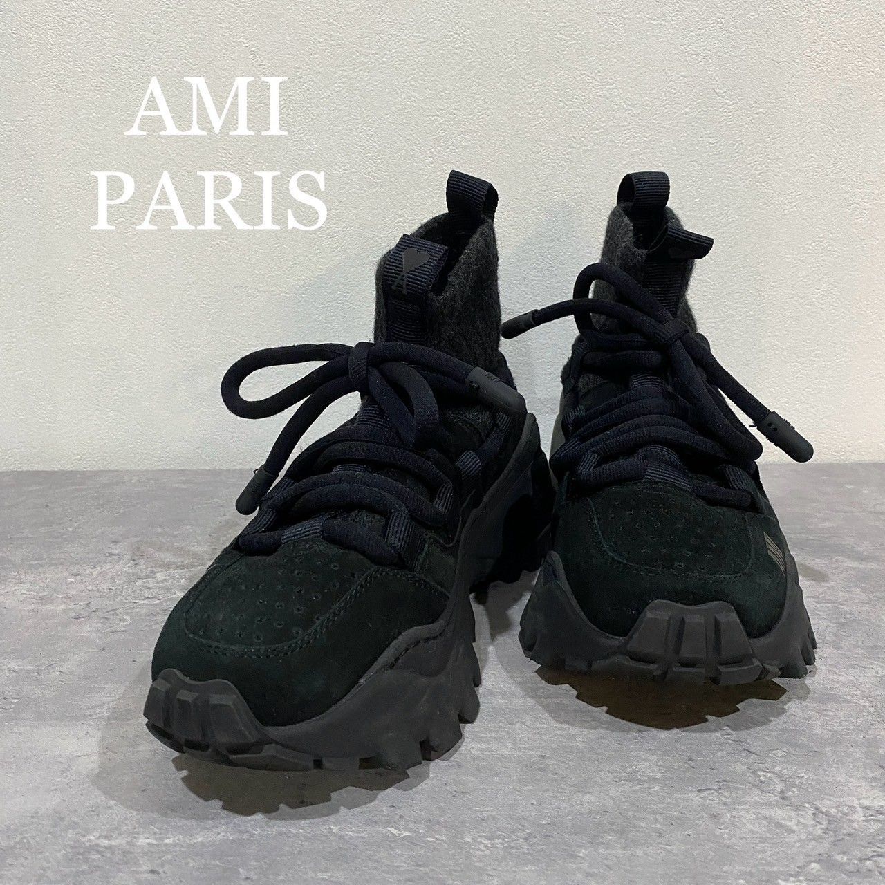 AMI PARIS』アミパリス (39) Ottoスウェードスニーカー - メルカリ