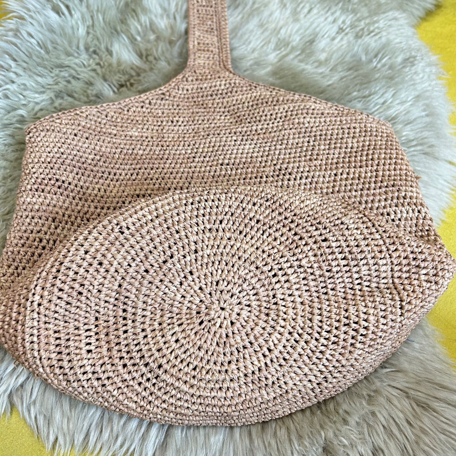 ヘレンカミンスキー ラフィアかごバッグ 巾着付き ショルダーバッグ ヘレンカミンスキー HELEN KAMINSKI Baily 巾着付き ラフィア ワン