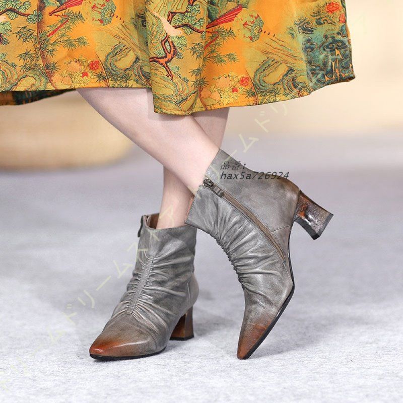 ブーティ プリーツ