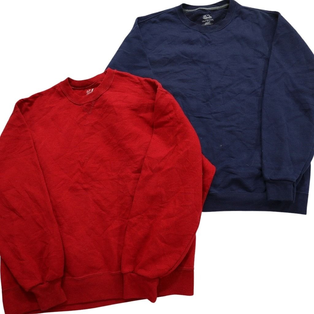古着卸 まとめ売り 無地 スウェット 8枚セット (メンズ L /XL