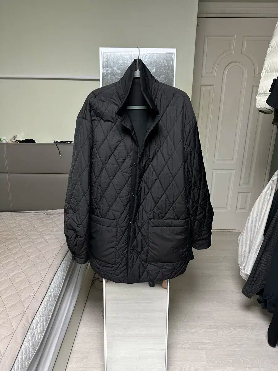 Amomento AMOMENTO(アモーメント) リバーシブル キルト ジャケット L  