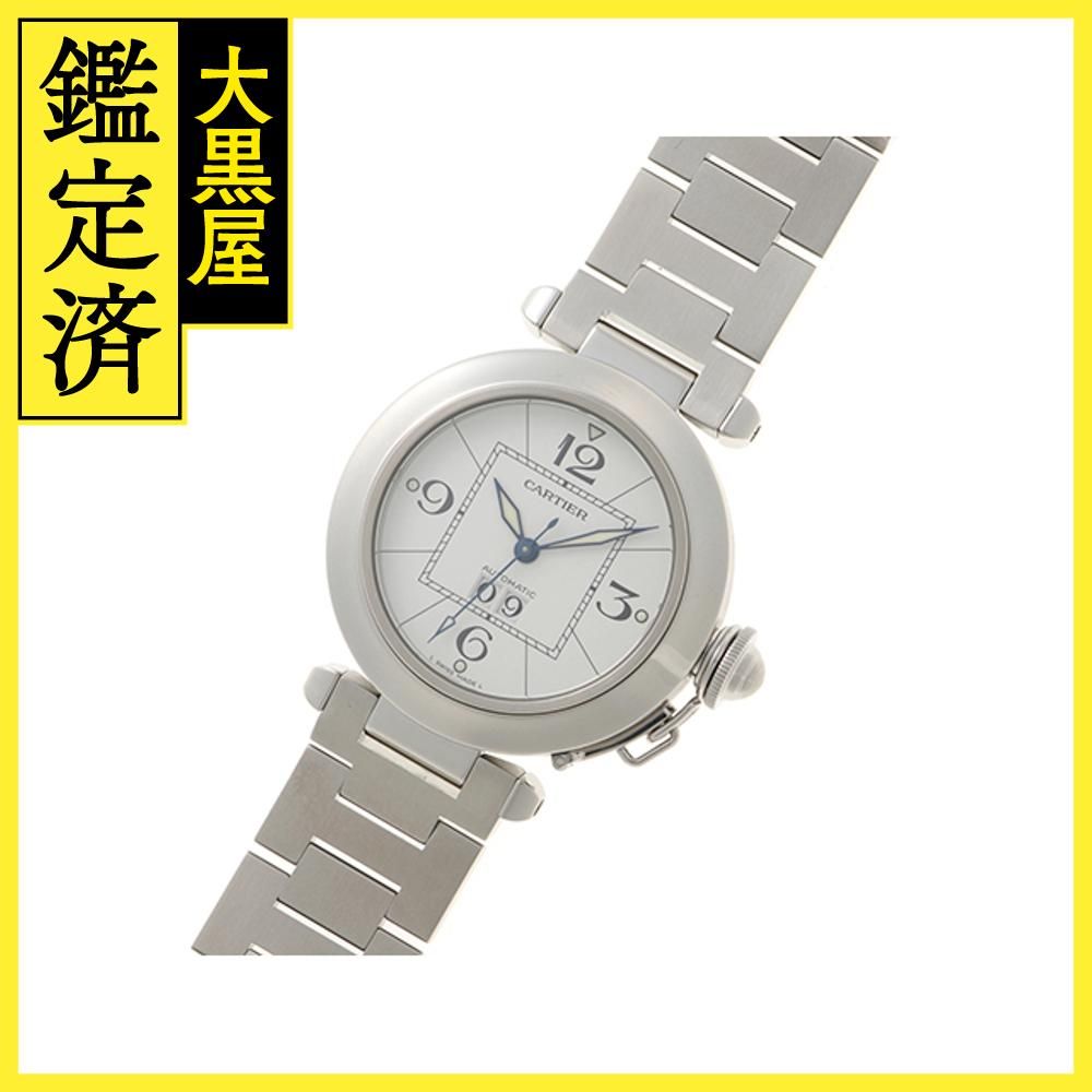 Cartier パシャC ビックデイト W31055M7 自動巻き時計 シルバー カルティエ パシャC ビッグデイト W31055M7 【432】 - メルカリ