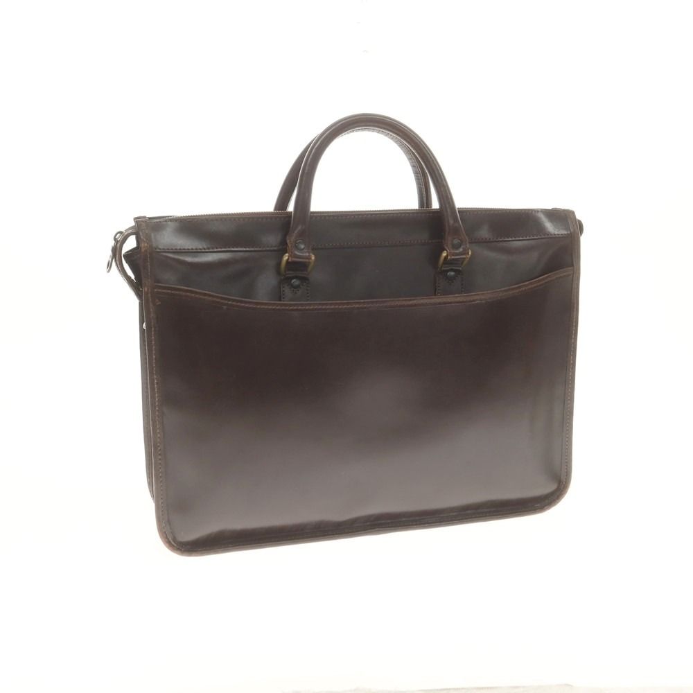 エッティンガー ETTINGER ブライドルレザー ブリーフケース ダークブラウン WxH31xD7.5 メンズ