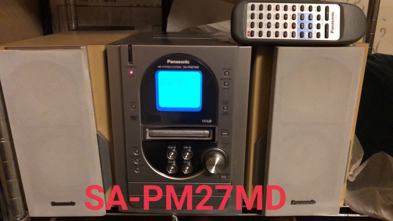 MDデッキ CD コンポ パナソニック SA-PM27MD - メルカリShops