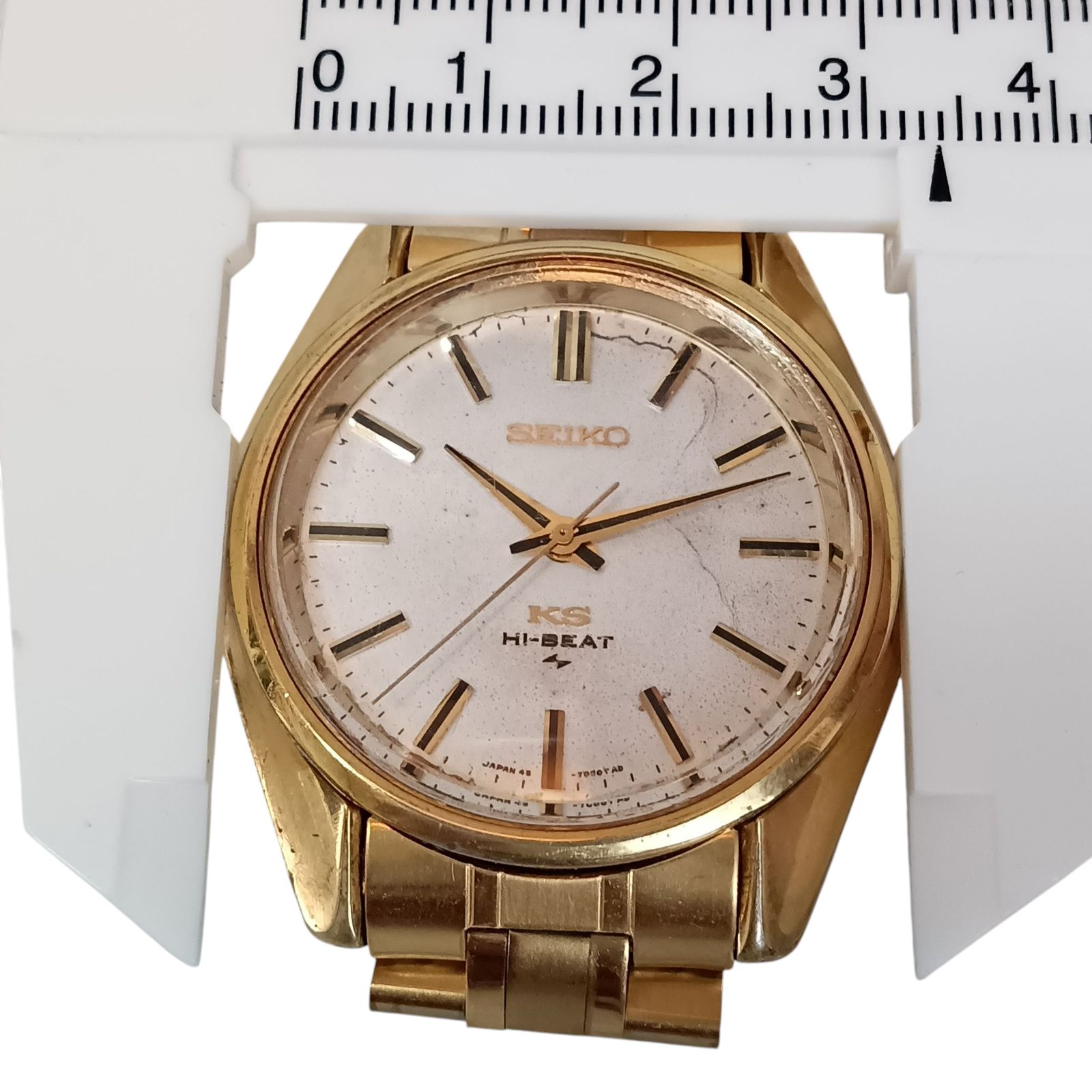 R*B様 SEIKO KS HI-BEAT メンズ時計 不動　ベルトなし キングセイコー ハイビート 1969年製 Ref.45-8000 CAPゴールド