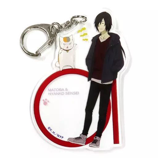 中古】雑貨 的場＆ニャンコ先生ver. アクリルキーホルダー