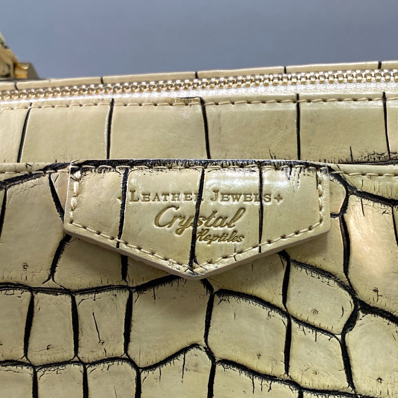 Fd18 【美品】JRA認定 LEATHER JUWELS Crystal Reptiles レザー Fd18 【美品】JRA認定 LEATHER JUWELS Crystal Reptiles レザー