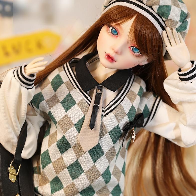 BJDドール 球体関節人形 1／6 人形本体 ヘッド+ボディ+眼球+服装+ウィッグ＋メイク フルセット in NS pic B 顔メイクあり BJDドール 関節人形 29.5cm 球体関節人形 女 BJDドール１／6 人形本体