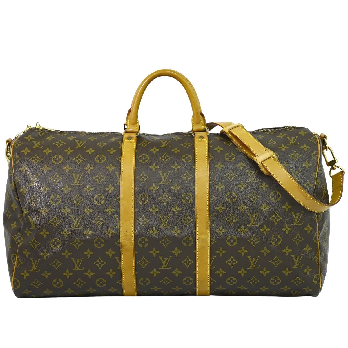 本物 ルイヴィトン LOUIS VUITTON LV キーポルバンドリエール 55
