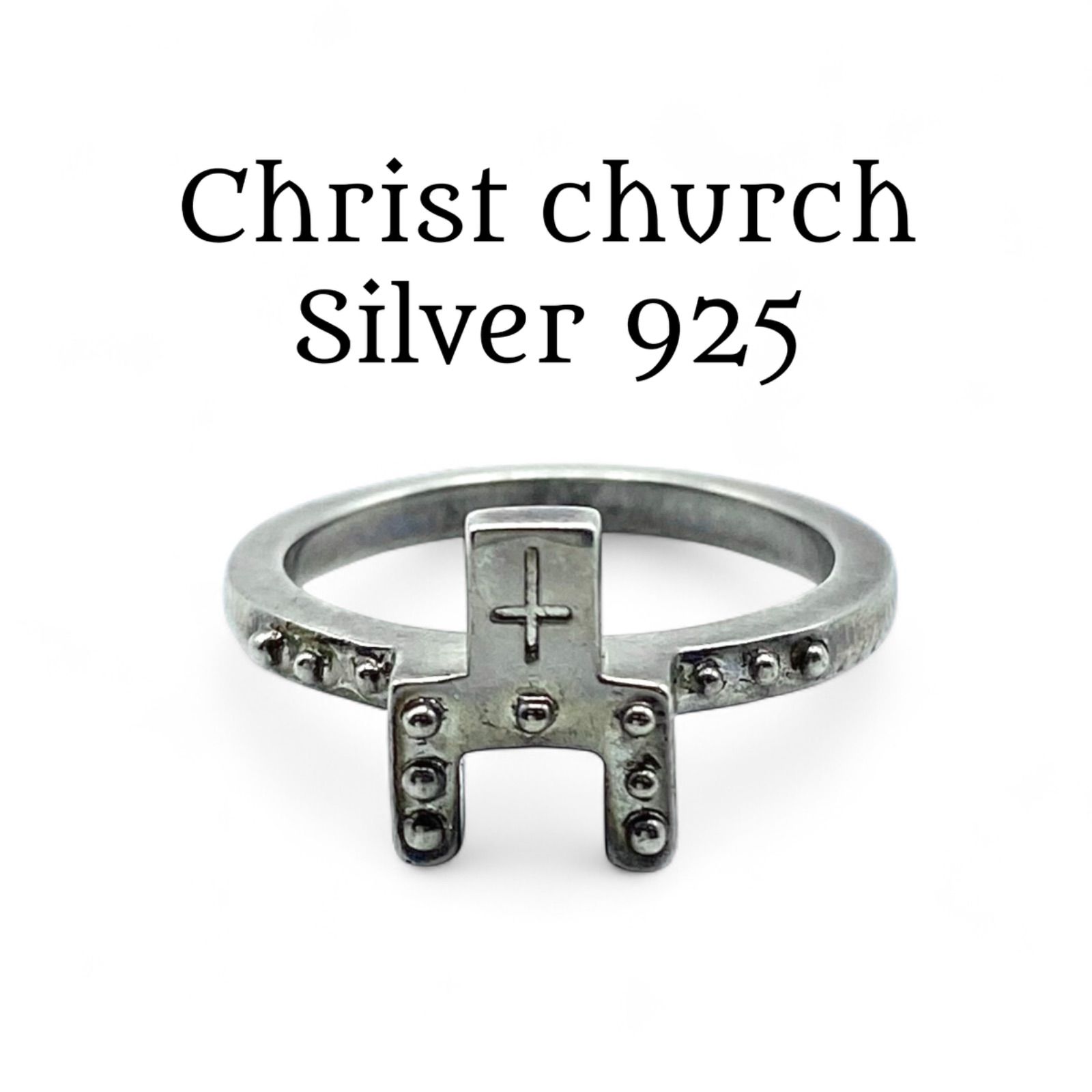 5連クロス】十字架 SILVER 925 刻印 90s Vintage Design Ring シルバー 