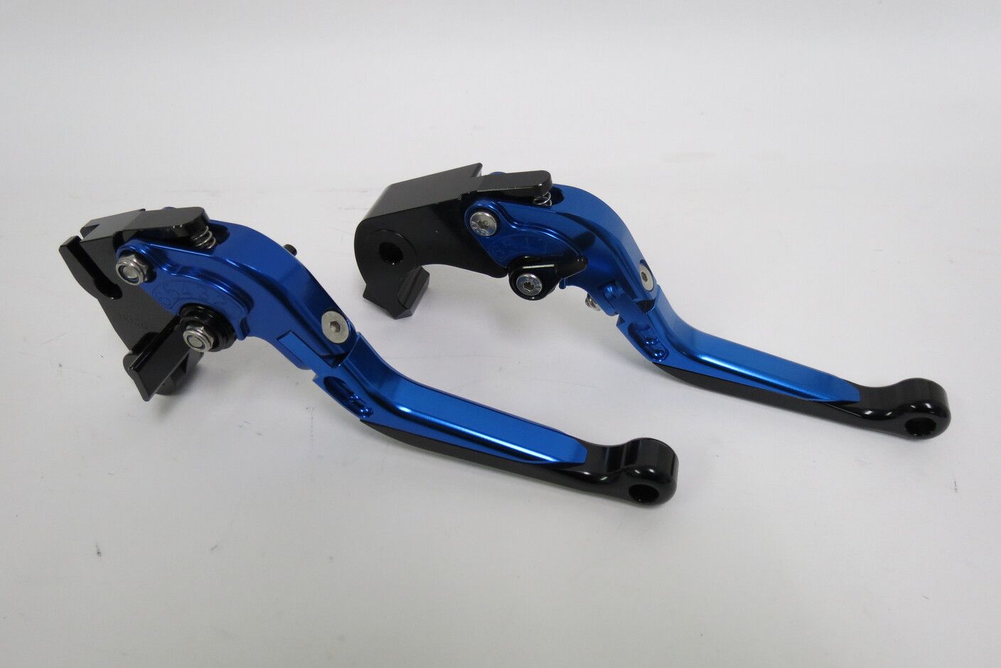 Ninja1000 (11-16)/Z1000 (07-16)/ZX-10R (06-15)/ZX-6R (07-17) 可倒式ダブルビレットレバー 青