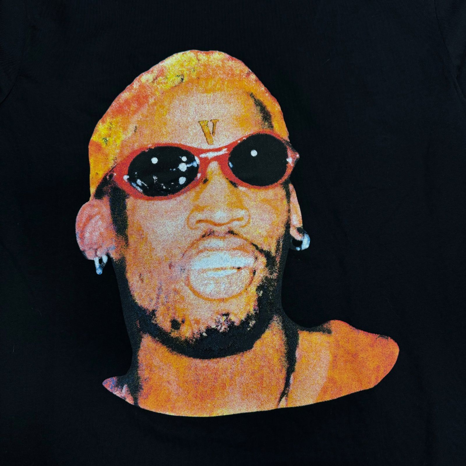 ロッドマン ブランド RODMAN BRAND VLONE コラボ メンズ 半袖 Tシャツ AIRBRUSHTEEBLK RODMAN ロッドマン エアブラシ VLONE プリント TEE A\u0027GEM&frasl;9 × .kom『Dennis Rodman×VLONE&frasl;デニスロッドマン×ヴィーロン