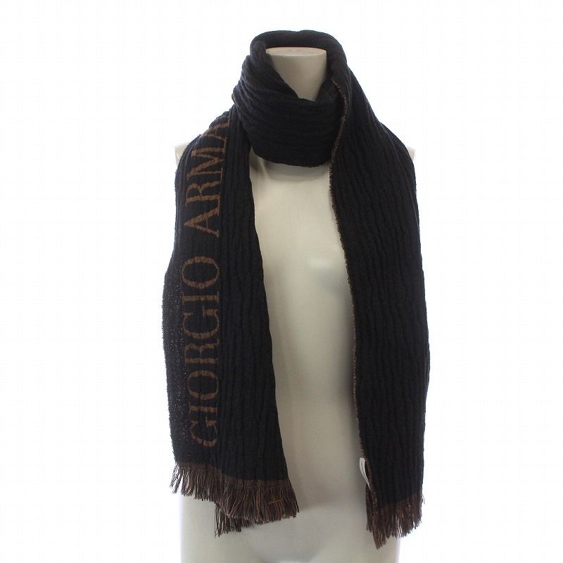Giorgio Armani　 GAロゴストール ジョルジオアルマーニ GIORGIO ARMANI マフラー ストール