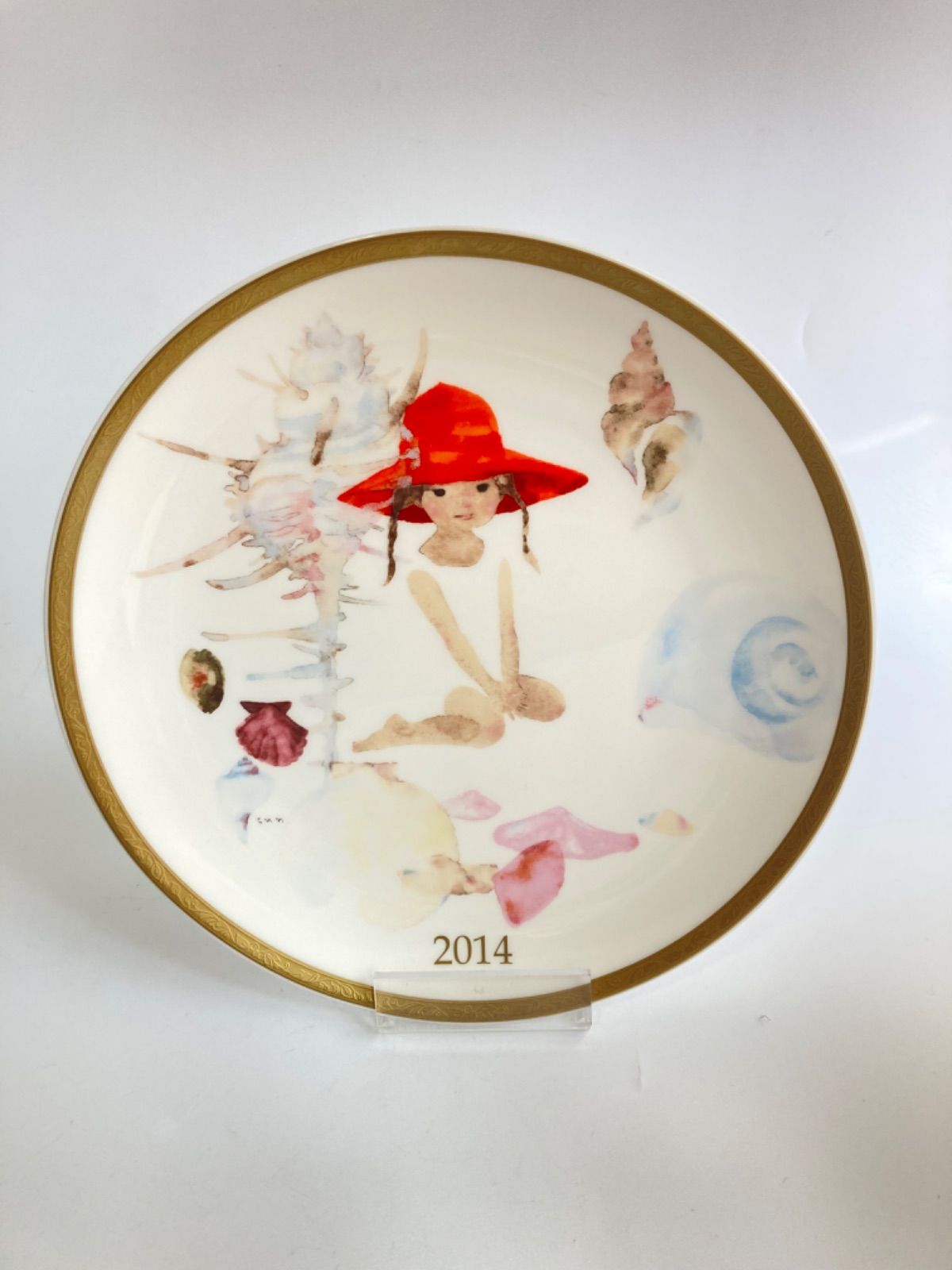 新品】いわさきちひろ イヤーズプレート 2014年 ナルミ 飾り皿