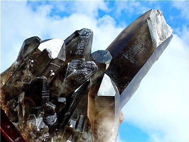 約：1210g AAA級【魔除け】◇天然モリオン(黒水晶）クラスター