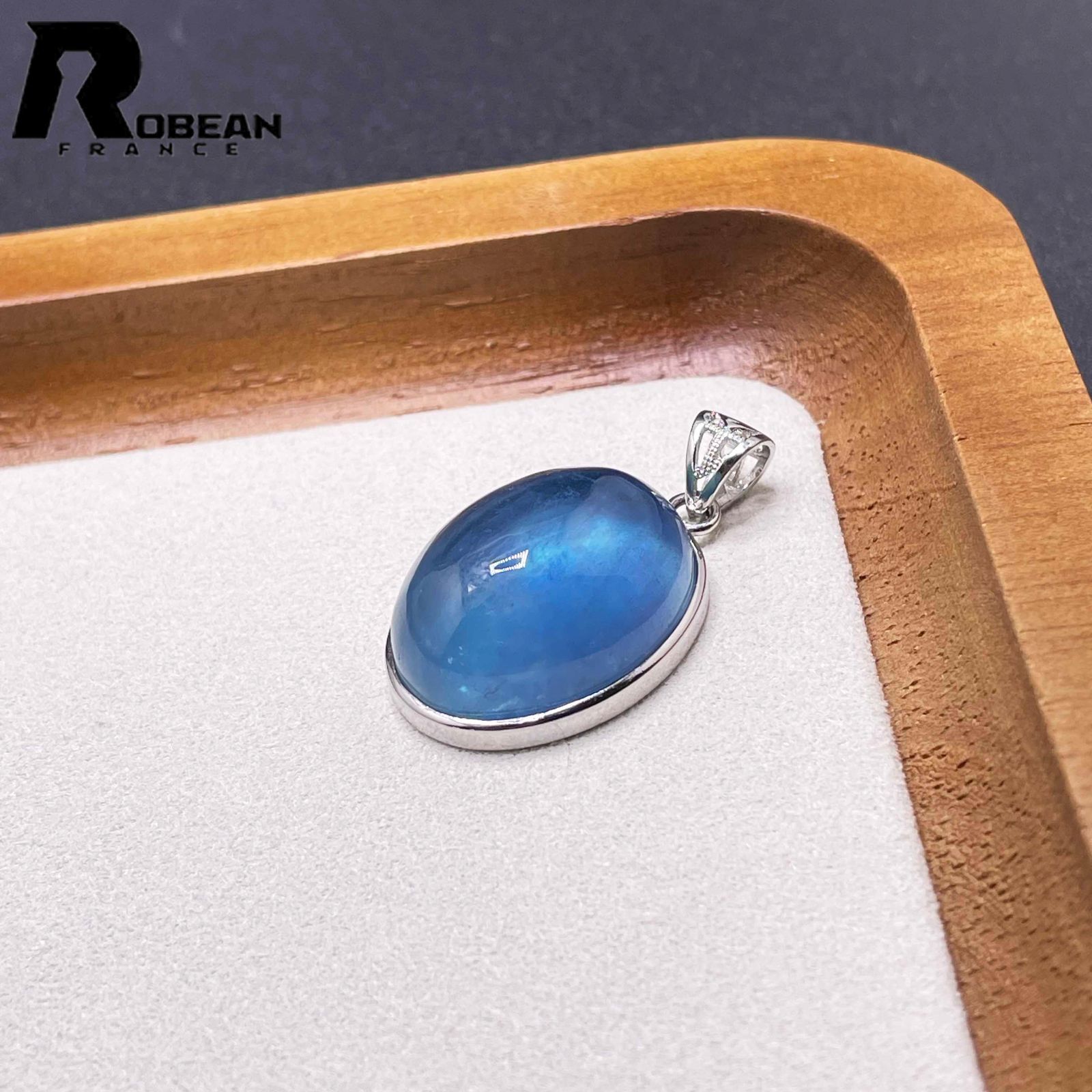  10 OFFクーポン 上級EU製 定価9万円 ROBEAN ブルーアクアマリン 925銀ペンダント パワーストーン 天然石 お守り プレゼント1 21 8 16 2 mm その他 アクセサリー
