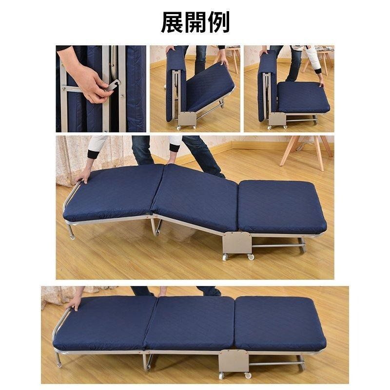 AORTD 折り畳みベッド 折りたたみベッド 高反発 組立不要 シングル 一人掛け おりたたみペット おしゃれ コンパクト リクライニング 5段階 マットレス リクライニングベッド 仮眠用 おりたたみ べっど 簡易ベッド USTAUSTRALIA_COM_AU
