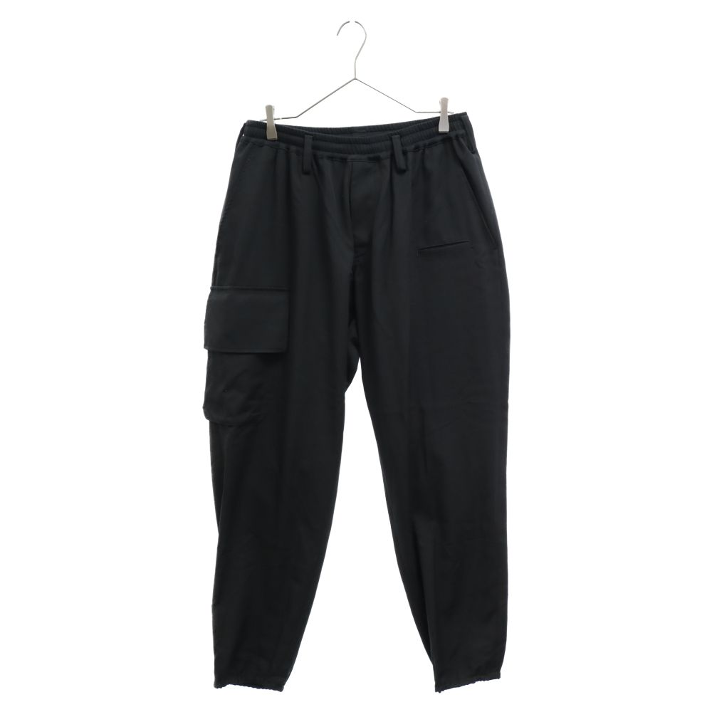 Yohji Yamamoto POUR HOMME (ヨウジヤマモト プールオム) 22AW REGULATION W/GABARDINE RIB  FLAP POCKET PANTS リブフラップ ポケットパンツ ウールギャバ ブラック HE-P01-140 - メルカリ