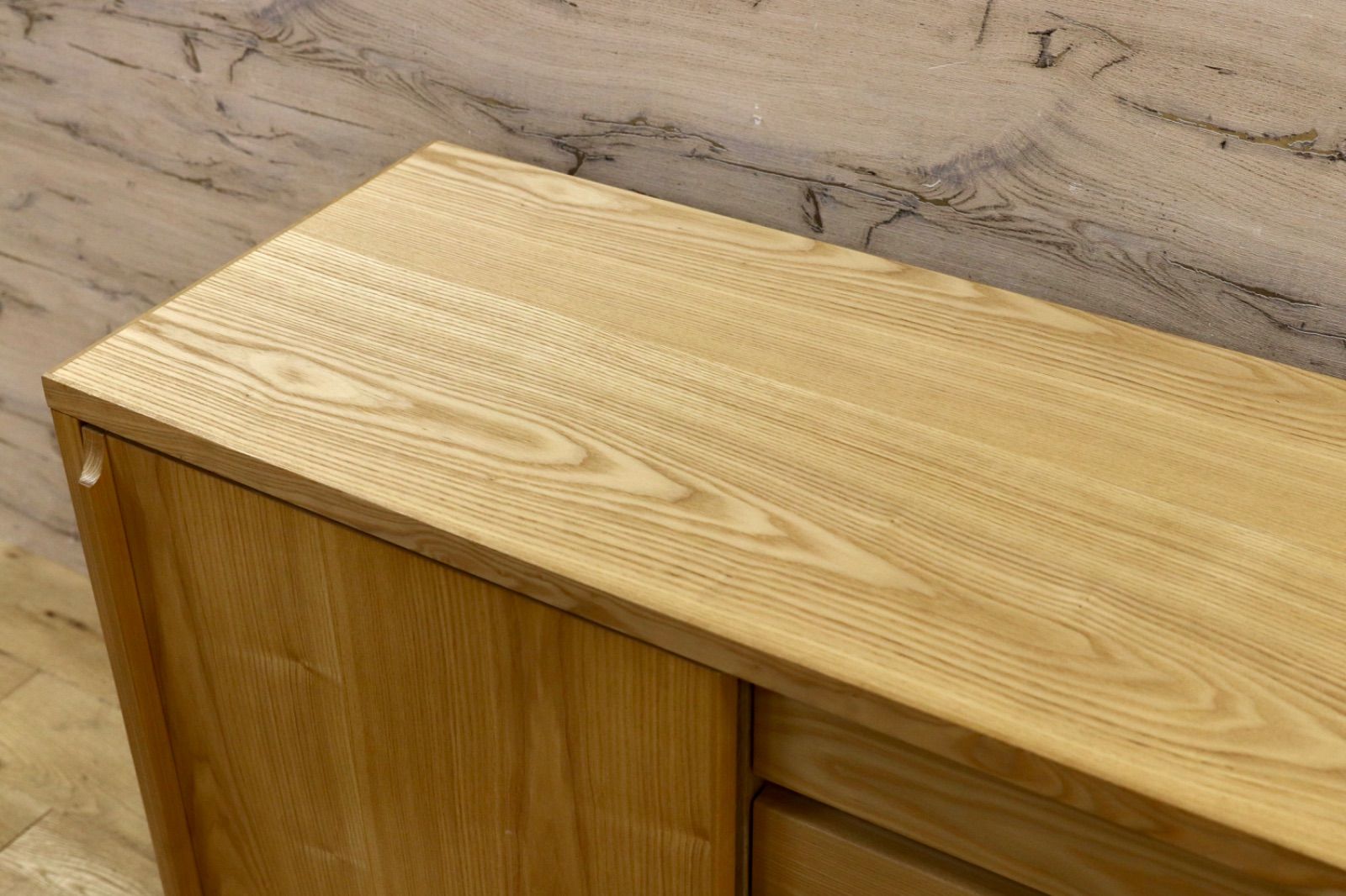 GMIS244○サイドボード キャビネット 北欧風 木製国産 ブラック