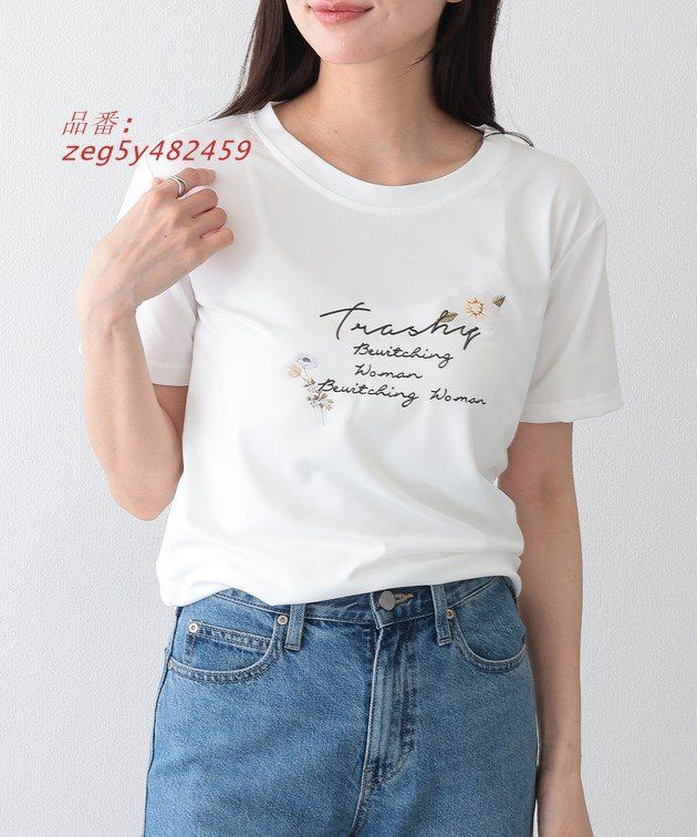 美品✨パラスパレス 24ss Tシャツ フラワープリント 半袖 クルーネック セール】Dry Fabric Flower Embroidery&Print Crewneck T-Shirt