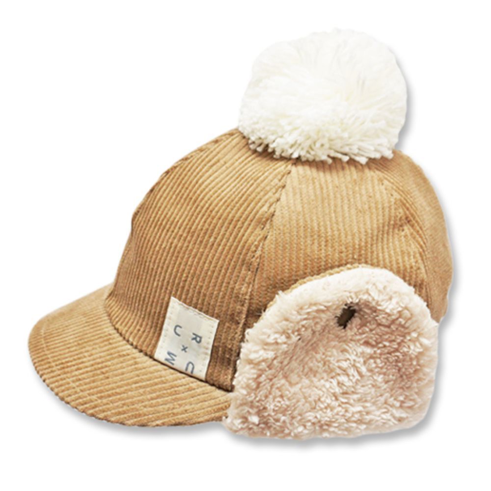 ベージュ  Sサイズ  耳あてCAP 耳付き キャップ ベビー 耳あてCAP ベビー帽子 キャップ 男の子 女の子 耳当て キッズ ぼうし 赤ちゃん 子ども 子供 冬 防寒 シャポックス 日本製 おしゃれ かわい
