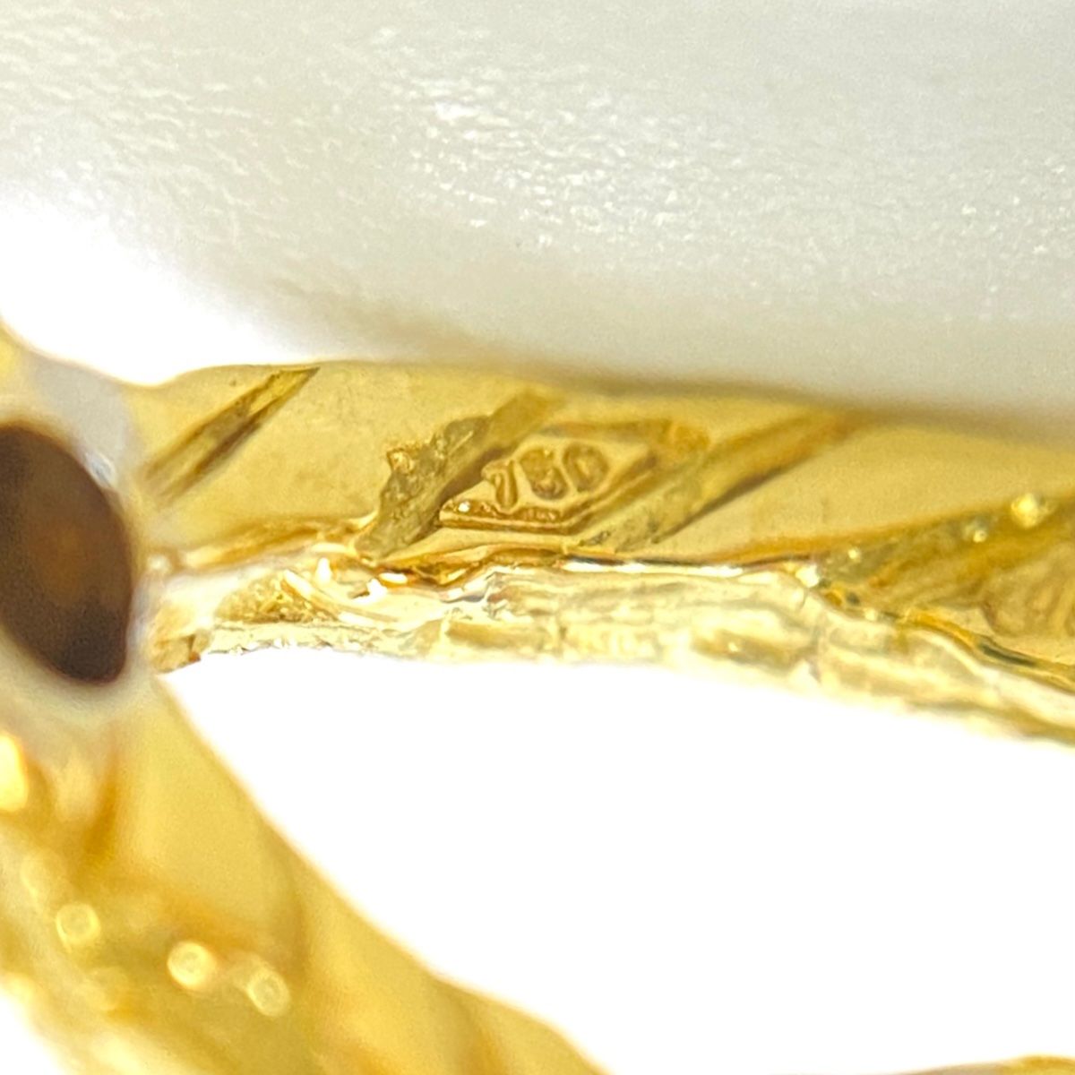 ブチェラッティ BUCCELLATI メレダイヤ デザインイヤリング YG  