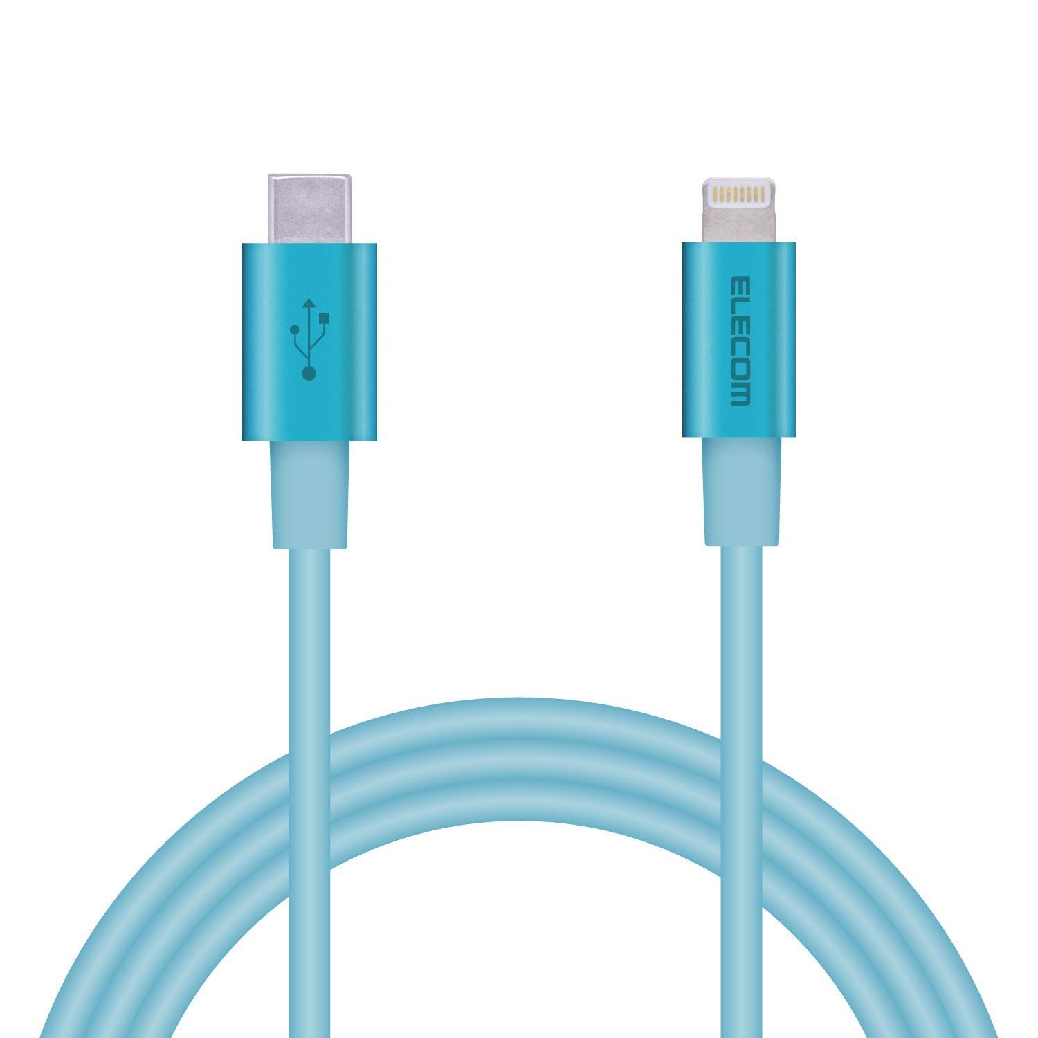 SE | 第2世代 | 12 対応 13 iPhone iPhone 準高耐久 Apple認証品 充電ケーブル ライトニング 1m PD対応 USB ブルー Lightningケーブル to MPA-CLPS10BU Type-C