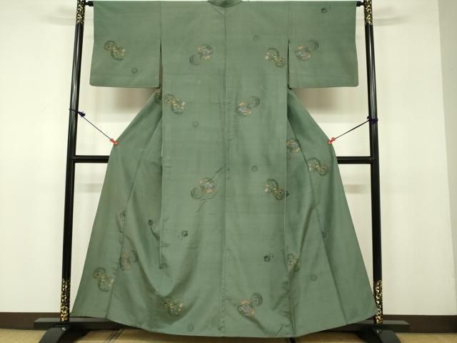 平和屋着物●本場大島紬　一元7マルキ　色紙吉祥花文　正絹　逸品　AAAY0199zg 平和屋着物○本場大島紬 一元7マルキ 色紙吉祥花文 正絹 逸品 AAAY0199zg