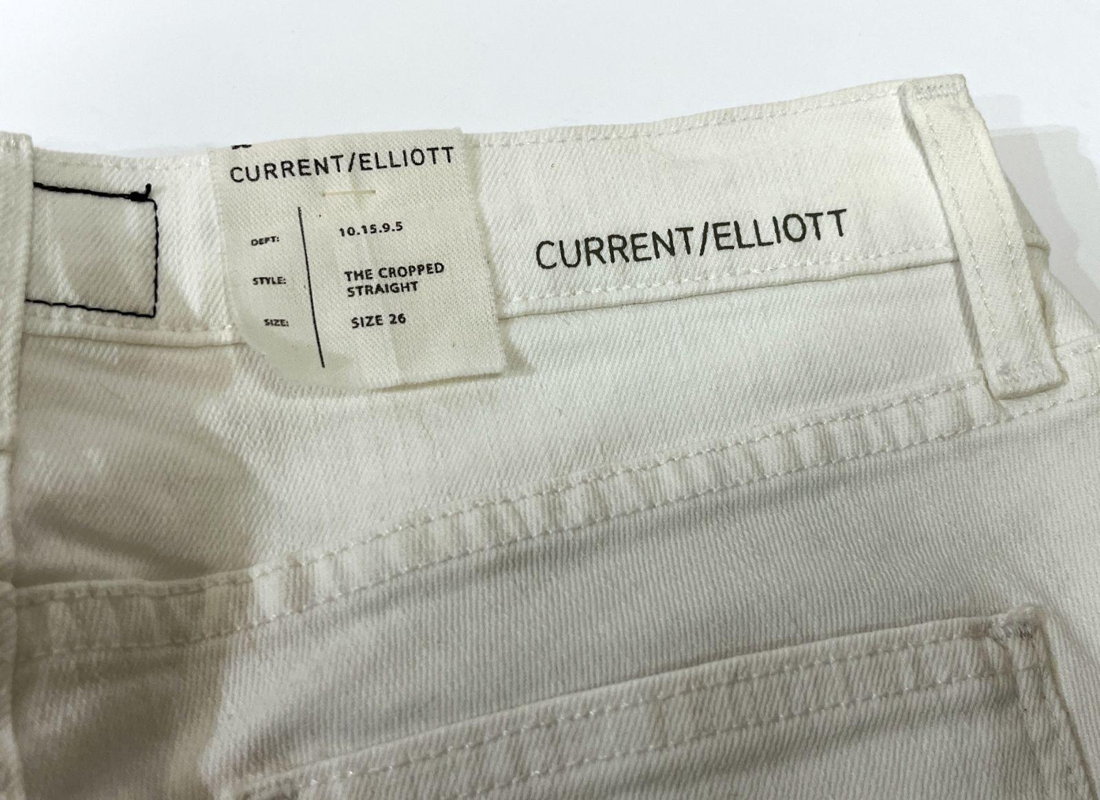 CURRENT ELLIOTT ホワイトデニム The Jaunt Balloon Leg Jean at Current/Elliott