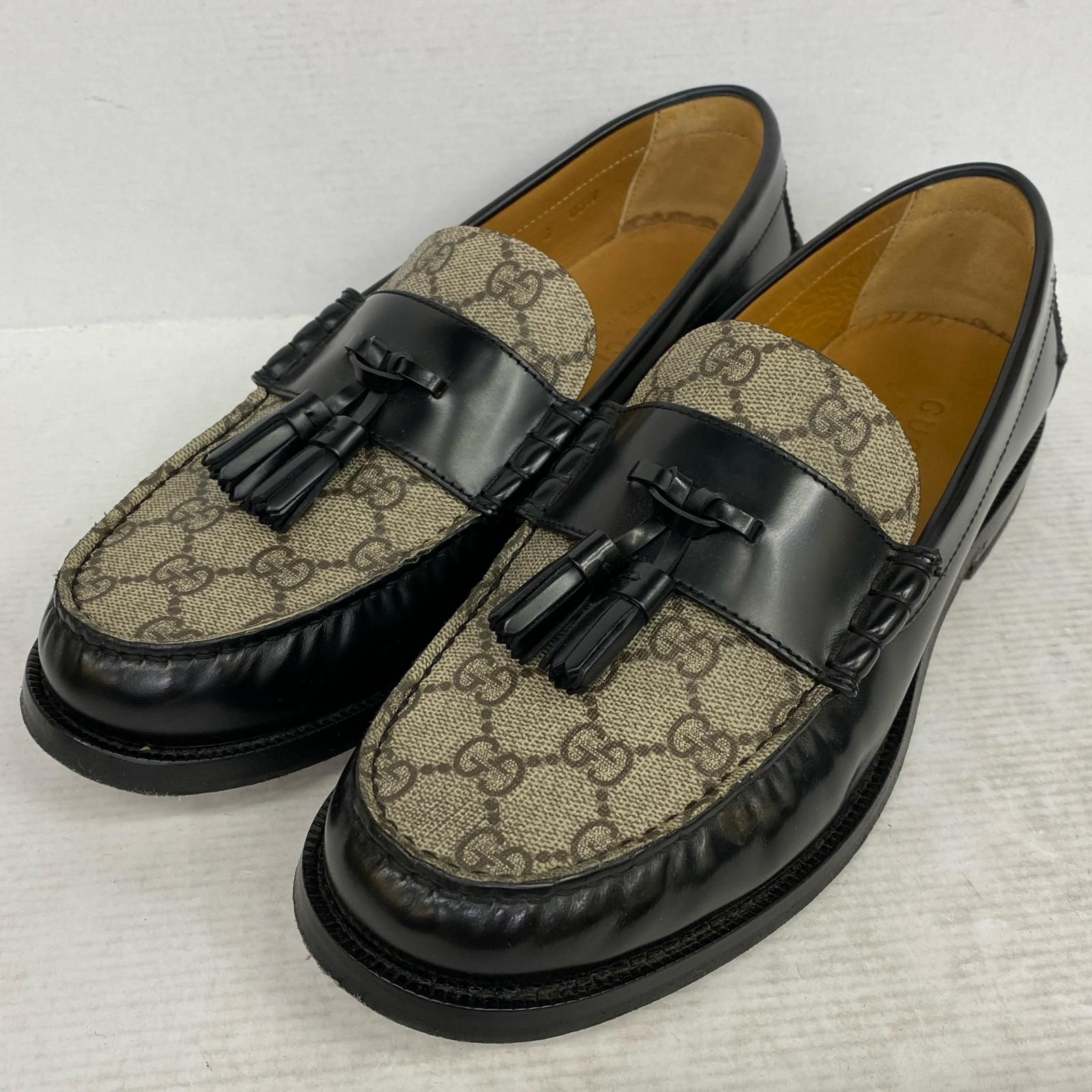 加古川店 GUCCI | グッチ ローファー タッセル 673817 GGスプリーム 135