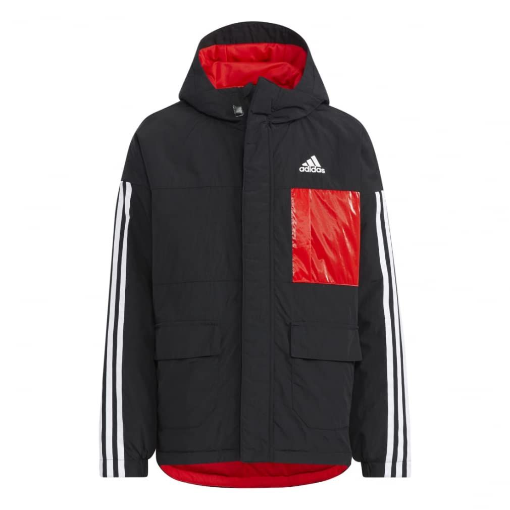 adidas アディダス YK アウトドアテイスト ジャケット スポーツスタイル ウェア その他ウェア W9220 HM7172 ブラック|ビビッド J120