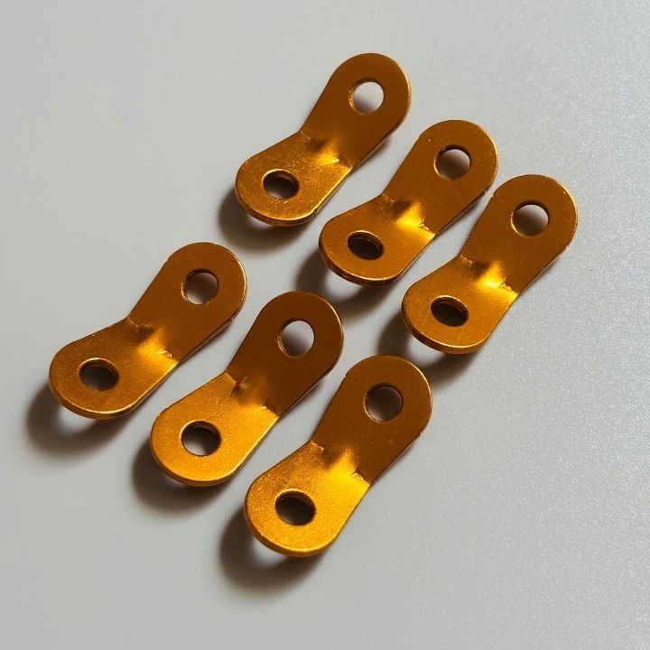 アルミ自在金具 36mm テント タープ用 ロープ調整 落ち着いたゴールド 軽量 強度抜群 ロープ調整金具 キャンプ アウトドアアクセサリー