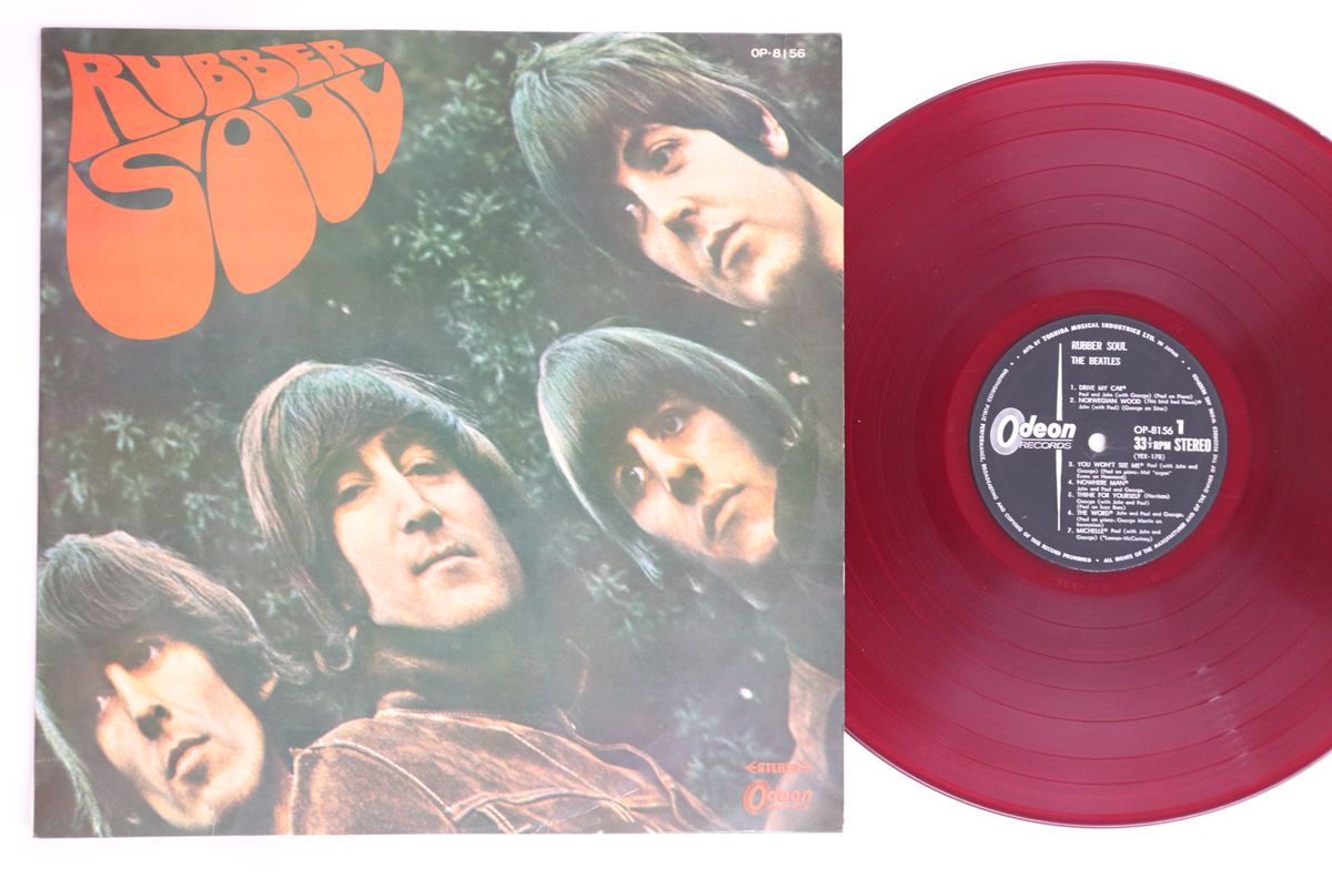 ビートルズ　レコード　赤盤　ラバーソウル　OP-8156 BEATLES / RUBBER SOUL (赤盤 AP-8156) – TICRO MARKET
