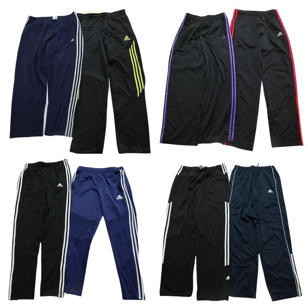 古着卸 まとめ売り アディダス adidas ジャージ パンツ 8枚セット メンズ M トレーニングパンツ トラックパンツ 古着 NC0889