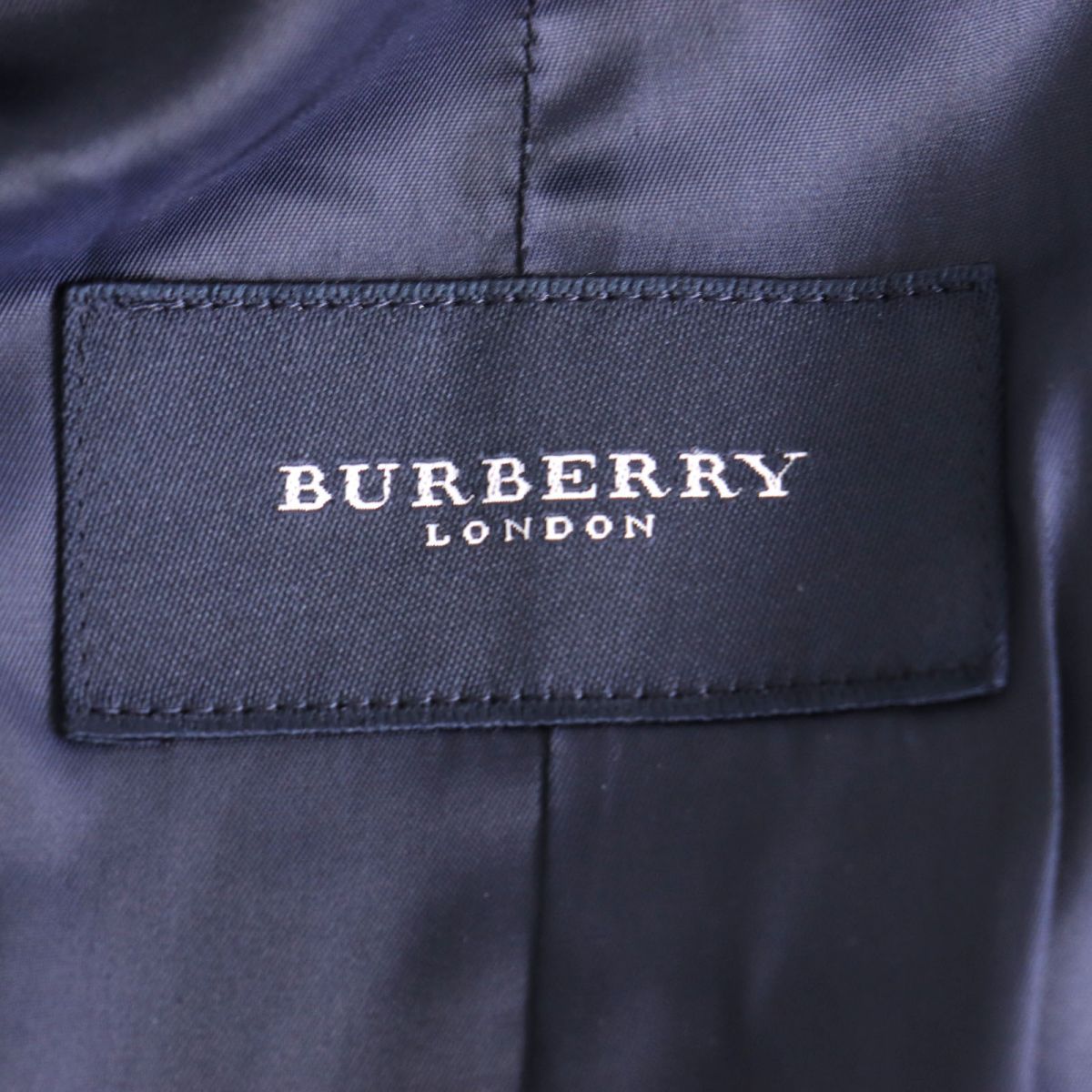 美品◇BURRBRY LONDON バーバリーロンドン 肘パッチ付き ロゴボタン