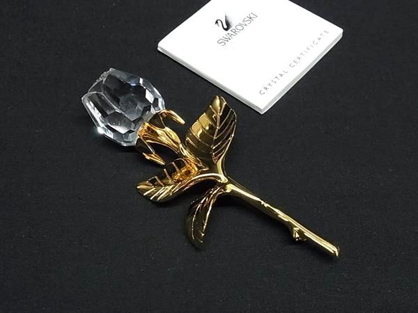 【極美品】SWAROVSKI　スワロフスキー　クリスタル　ブローチ　ブランド 美品】スワロフスキー Swarovski クリスタル ブローチ 高級